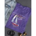 thumbnail image 3 of Classic And Vintage Sailing Shaped T-Shirt Women -Image by Shutterstock, Female Small, 3 of 4