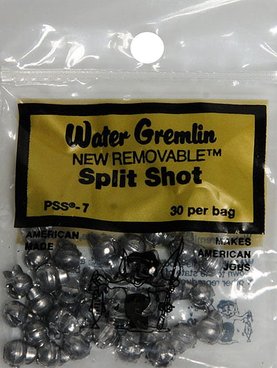 100 COUNT PACKAGE NEW! # 5 PREMIUM REMOVABLE SPLIT SHOT SINKERS TOP QUALITY 