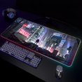 thumbnail image 1 of Alfombrilla de ratón RGB para Gaming, LED grande para Gamer alfombrilla de ratón, XXL, luminosa, para escritorio, retroiluminada LIUWENJING unisex, 1 of 2