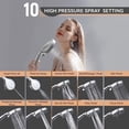 thumbnail image 2 of Filtered Shower Head, 15 Stage Handheld Head Filter for Hard Water, 10 Modes High Pressure with 60" Hose and Bracket, Remove Chlorine Harmful Substance, 2 of 4