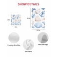 thumbnail image 6 of Ocean Coastal Hand Towels Set,Waffle Weave Kitchen Towels 2 Pieces,Blue Coral Shell Starfish Beach Summer Microfiber Hair Face Bath Tea Towel Absorbent Quick Drying Cleaning Dish Cloths,15.7"x23.6", 6 of 7