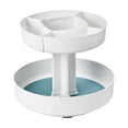 thumbnail image 2 of Bandeja giratoria decorativa Lazy Susan para exhibición y servicio Redondo Azul, 2 of 8