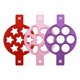 thumbnail image 1 of Juego de 3 moldes de silicona para panqueques con forma de corazón y estrella, fijador de tortilla de huevo, Sa, 1 of 5