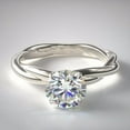 thumbnail image 5 of Aurora Wedding Ring Set for Women Sterling Cz Engagement Ring Matching Band Ginger Lyne Collection, 5 of 6
