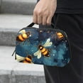 thumbnail image 2 of Honeybee USB Organizer | Hard Drive Cases | Charge Cord Organizer | Travel Cord Organizer Case - Oxford Cloth Waterproof Digital Storage Bag 5.9x9.44x3.14 in, 2 of 6