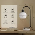 thumbnail image 6 of SUNMORY 20" Marble Table Lamp, Modern Desk Lamp with 3 Color Temperatures, Bedside Lamp with Marble Base & Glass Lampshade, Convenient Rocker Switch, Nightstand Lamp for Bedroom, Living Room, Office, 6 of 15