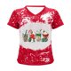 thumbnail image 4 of Pntutb Mujeres Summerchristmas Funny Letter Impreso Blusa Camisetas Casual Cuello en V Manga corta Camisetas tops Pntutb Pntutb-3886, 4 of 6