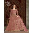 thumbnail image 2 of Custom Made Pink Color Beautiful Embroidery Worked Ready Made Anarkali Full Flared Gowns, 2 of 5