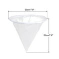 thumbnail image 2 of 600 Mesh Paint Filter Bag, 7.9" Dia Cone Shape Nylon Strainer for Filtering Paint, Gasoline, Fuel, Ink, 2 of 7