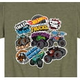 thumbnail image 3 of Hot Wheels - Monster Truck Stickers - Kids Toddler And Youth Short Sleeve Tee, 3 of 5