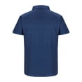 thumbnail image 4 of DDAPJ pyju Mens Cuban Guayabera Shirt Short Sleeve Casual Button Down Shirts Summer Beach Vacation Shirt on Clearance Blue L, 4 of 7