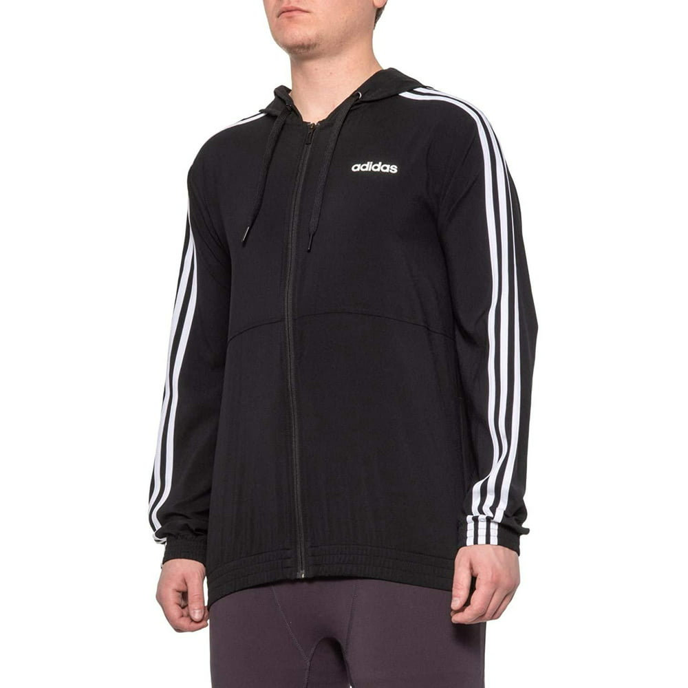 Visit the adidas Store - adidas Men's 3-Stripe Hooded Zip-Up Woven ...