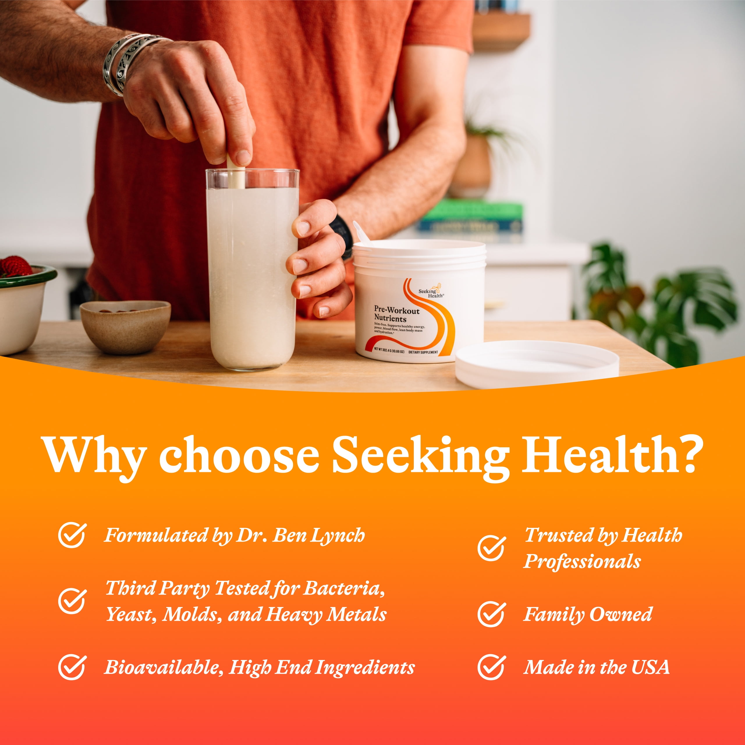Seeking Health Pre-Workout Nutrients, Supports Energy, Hydration, and Endurance During Exercise (15 Servings)