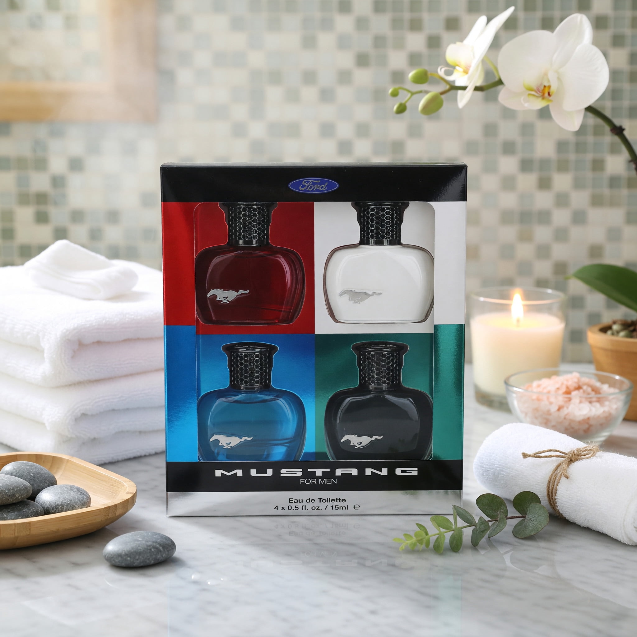 Mustang, Eau de Toilette Spray Set, 4 x 0.5 oz, for Men - Walmart.com
