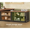 thumbnail image 6 of 70.9" Farmhouse L Shaped Computer Desk with 3 Drawers and Storage Cabinet for Home Office, Study Writing Table with Storage Shelves, 6 of 7