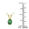 thumbnail image 6 of 0.25Ct Oval Emerald Pendant in 14k Yellow Gold, 6 of 6