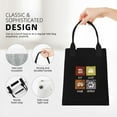thumbnail image 6 of XMXT Reusable Lunch Bag Women, Game Slogan Icon Print Insulated Lunch Tote for Office Travel, 6 of 8
