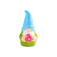 thumbnail image 2 of Whimsical Easter Gnome Figurine with Mushroom Cap Hat, Miniature Resin Garden Decor for Potted Plants, Tabletop Display Ornament for Spring Home Decor, DIY Fairy Garden Accessory, 2 of 6