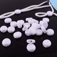 thumbnail image 4 of 150PCS Cord Locks Silicone Toggles for Drawstrings, Elastic Cord Rope Adjuster Non-Slip Stopper, Round Adjustment Buckle Soft Silicone Accessories Perfect for Fixed and Removable (White), 4 of 6