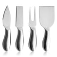 thumbnail image 1 of Monstrate Juego de 4 unidades de espátula para queso, tenedor, esparcidor de mantequilla de pan, rebanador portátil, juego de cubiertos, Cocina y Comedor, 1 of 6