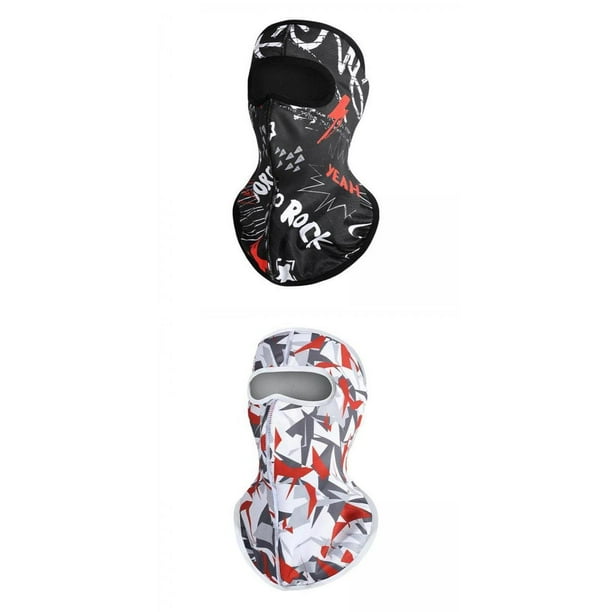 2 Uds Pasamontañas De Cuello Polar Térmico Máscara Facial Completa Invierno Hombres Motor Bike