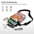 thumbnail image 7 of HELLHERO Crossbody Sling Bags for Adults Outdoor Daily Use Deep Red Roses Underarm Shoulder Bag Double Layer, 7 of 7