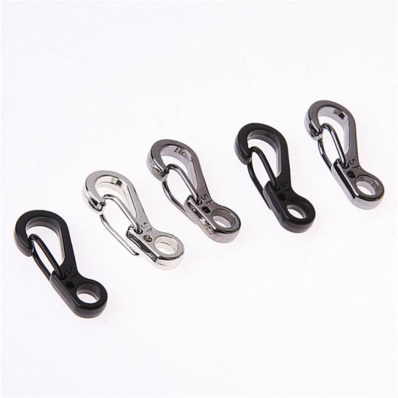 Details about   5p Mini Spring Cord Buckle Clasp Buckle Snap Hook Carabiners Mountainers JM SCU 
