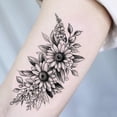 thumbnail image 4 of 20 hojas de tatuajes temporales pegatinas de estilo mixto tatuajes temporales para mujeres niñas o adultos, 4 of 6