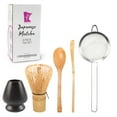 thumbnail image 2 of BambooMN Brand - Matcha Tea Whisk Set - 5-Pieces - Black, 2 of 4