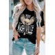 thumbnail image 4 of ABPHQTO Camiseta negra con estampado gráfico Vintage Music City para mujer, 4 of 5