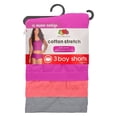 thumbnail image 4 of Bóxer Fruit Of The Loom para Mujer, Boy Short Cotton Stretch 3 Piezas Multicolor Talla 4, 4 of 4