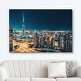 thumbnail image 2 of wall26 Canvas Print Wall Art Dubai Business Bay &amp; Burj Khalifa Architecture Cityscape Photography Realism Rustic Scenic Landscape Modern Colorful for Living Room, Bedroom, Office - 24"x36&qu, 2 of 5