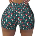 thumbnail image 2 of Fotbe Amanita Mushroom Shorts Sin Costuras – Shorts Deportivos de Cintura Alta para Mujer, Elásticos para Gimnasio, Yoga, Running o Ciclismo-Small, 2 of 8