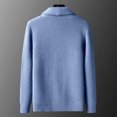 thumbnail image 6 of successthop Cardigan Sweaters for Men with Pockets Long Sleeve Lapel Tops Button Up Cardigan Heavyweight Fall Outwear, 6 of 6