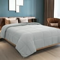 thumbnail image 2 of REGALWOVEN Duvet Insert Soft Lightweight Down Substitute Comforter for All Seasons Light Gray Twin, 2 of 8
