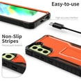 thumbnail image 5 of ExoGuard For Samsung Galaxy S21 FE Case, Phone Case with Screen Protector and Kickstand (Orange), 5 of 9