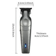 thumbnail image 2 of Recortadora de barba recargable de 1500 mAh para hombres, 3 horas de carga, 180 minutos de uso, kit de aseo 4 en 1 para cara, bigote, cuerpo y orejas, motor silencioso, corte preciso, set de regalo, 2 of 4