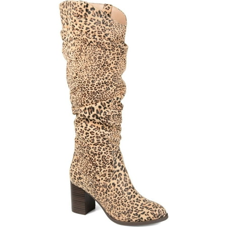 

Journee Collection Womens Aneil Faux Leather Pull On Knee-High Boots