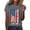 506_Grey, variant on MEICHEN 250th Anniversary of The States Women's T Shirt Round Neck T Shirt with American Flag Design Cotton Top for July 4 Summer 4th of July Tops