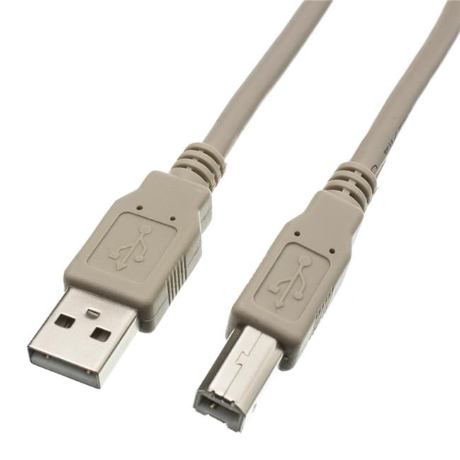 15 ft USB 2.0 Biege Printer Cable A to B 2 Pack