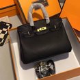 thumbnail image 2 of Sac à Main Élégant pour Femmes - Cuir de Vachette Premium, Style Polyvalent pour Toute Occasion, Sophistication Intemporelle & Mode-30cm-Noir, 2 of 8