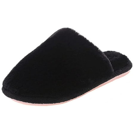 

CoCopeaunt Winter women s fluffy home slippers memory foam plush slippers non-slip indoor warm slippers 6 colors