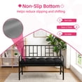 thumbnail image 7 of Millsilo Indoor Bench Cushion 36" x 14" x 4", Thick Tufted Cushion with Non Slip Bottom for Window Seat & Entryway Bench, Black, 7 of 7