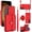 Red, variant on MYKOMI for Samsung Galaxy S24 Accordion Crossbody Wallet Case, 4 Card Slots, RFID Blocking, and Adjustable Strap - Stylish and Versatile Accessory