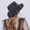 Navy, variant on Elegant Women's Wide Brim Tea Party Wedding Fascinator Hat with Decorative for and Formal Events