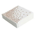 thumbnail image 3 of Koyal Wholesale Rose Gold Foil Polka Dot Lunch Napkins 6.5-Inch, 50-Pack, Shiny Metallic Party Supplies, 3 of 6