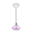 thumbnail image 2 of Travelwant Crystal Diamond heart Shape Card Holders Memo Holder Stand Card Photo Picture Note Clip Holders Cards Bulk for Wedding Party Table Number Name Sign-4.72" x 1.57" x 1.57", 2 of 7
