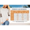 thumbnail image 3 of TEMOFON Women Fall Tops Casual Long Sleeves Crew Neck Sweatshirts Trendy Leopard Color Block Tops Loose Stripe Pullover Shirts for Women, 3 of 5