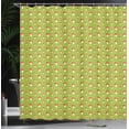 thumbnail image 3 of Ambesonne Mushroom Shower Curtain, Toadstools, 69"Wx84"L, Apple Green Vermilion, 3 of 4