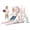 Pink, variant on DKMOCO 6-in-1 Toddler Slide, Climber Slide PlaySet with Basketball Hoop, Telescope & Anti-Slip Pads, Indoor Outdoor Playground Age 1-3, Blue Gray